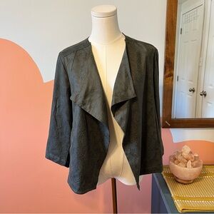 lysse reptile print blazer jacket size l